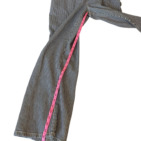 Dickies Women's Hickory Striped Denim Overalls 1X Blue White Carpenter - Picture 8 of 12